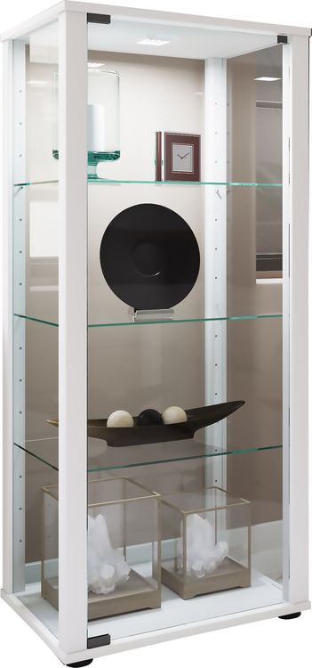 Produktbild: Holz Glas Stand Vitrine Sammelvitrine Kavisa M
