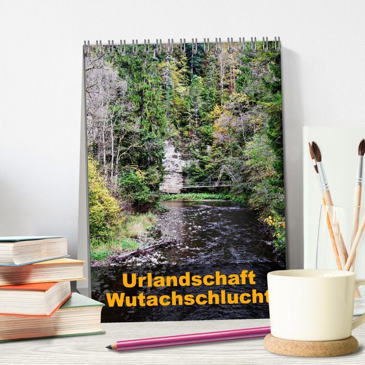Produktbild: Urlandschaft Wutachschlucht (Tischkalender 2026 DIN A5 hoch), CALVENDO Monatskalender