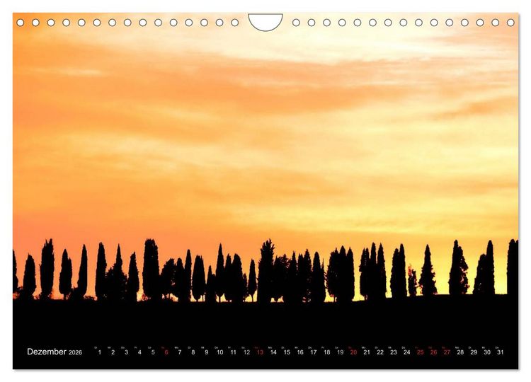 Produktbild: Toskana &ndash; Magie der Farben (Wandkalender 2026 DIN A4 quer), CALVENDO Monatskalender