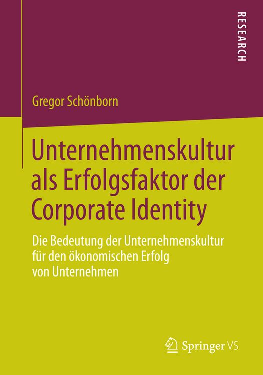 Produktbild: Unternehmenskultur als Erfolgsfaktor der Corporate Identity
