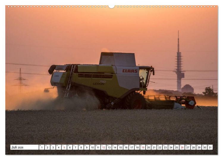 Produktbild: Landmaschinen zum Anfassen nah (Wandkalender 2026 DIN A2 quer), CALVENDO Monatskalender