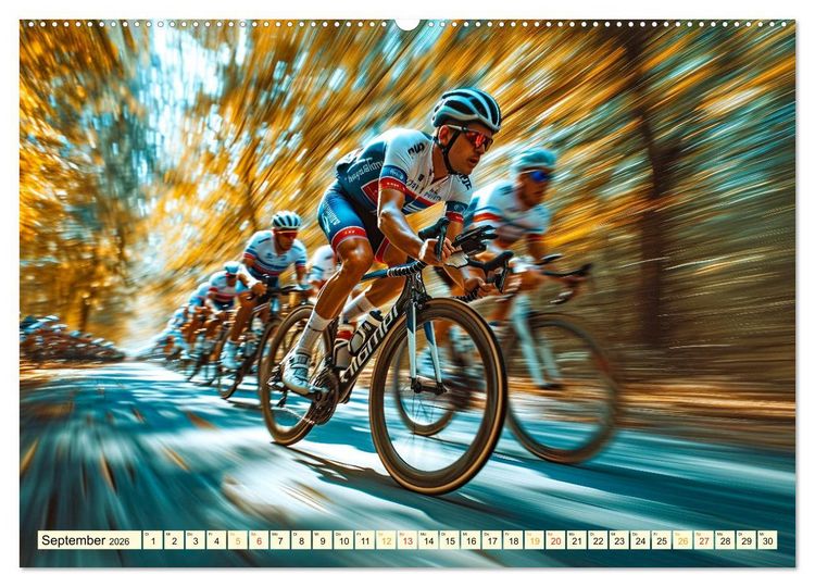 Produktbild: Radrennen - tolle Momente (hochwertiger Premium Wandkalender 2026 DIN A2 quer), Kunstdruck in Hochglanz