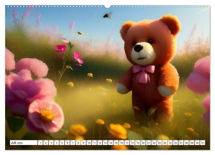 Produktbild: Sommerb&auml;rchen (hochwertiger Premium Wandkalender 2026 DIN A2 quer), Kunstdruck in Hochglanz