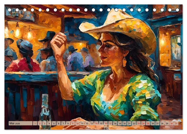 Produktbild: Wild West Moments (Tischkalender 2026 DIN A5 quer), CALVENDO Monatskalender