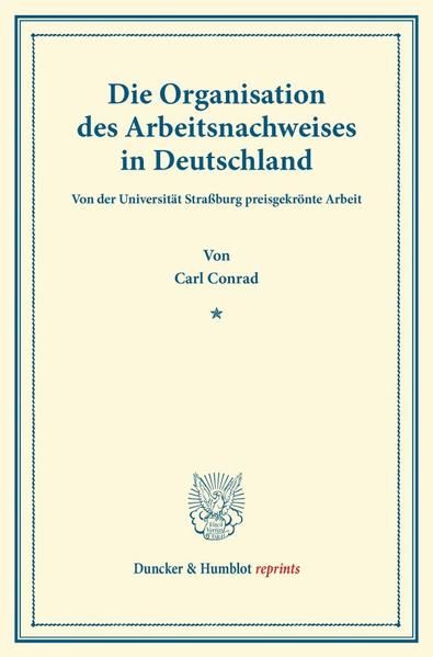Produktbild: Die Organisation des Arbeitsnachweises in Deutschland.