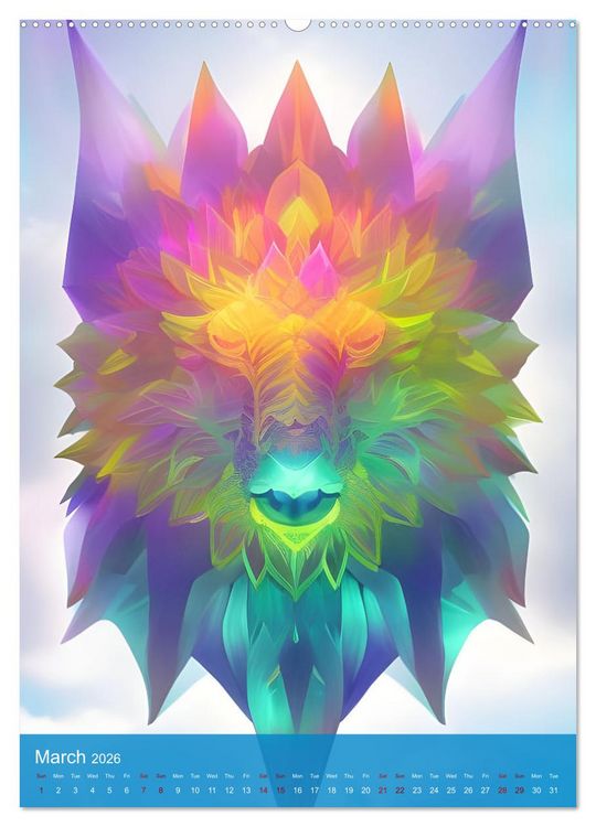 Produktbild: Rainbow Horizons (High Quality Premium Wall Calendar 2026 DIN A2 portrait),CALVENDO 12 Month Wall Calendar