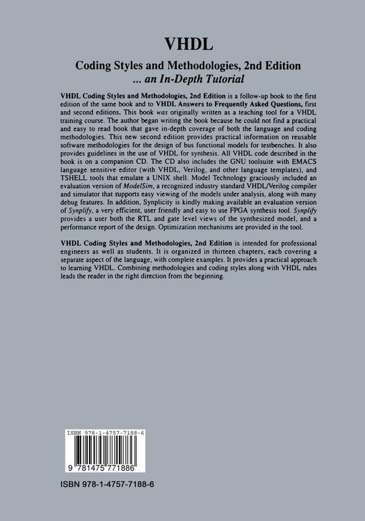 Produktbild: VHDL Coding Styles and Methodologies