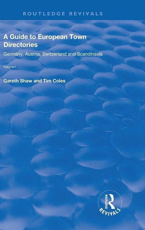 Produktbild: A Guide to European Town Directories