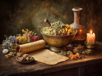 Produktbild: CALVENDO Puzzle Zwischen vertrockneten Bl&uuml;ten und Schatten fl&uuml;stert die Zeit von Verg&auml;nglichkeit | 1000 Teile Lege-Gr&ouml;&szlig;e 64x48cm Foto-Puzzle f&uuml;r gl&uuml;ck