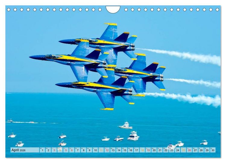 Produktbild: Flugschau - frei sein (Wandkalender 2026 DIN A4 quer), CALVENDO Monatskalender