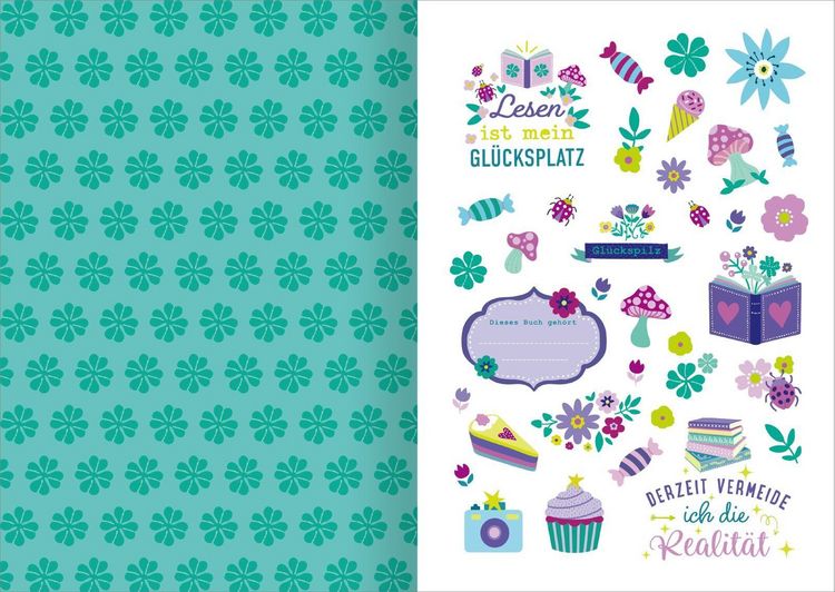 Produktbild: I Love Books &ndash; Sticker-Liebe