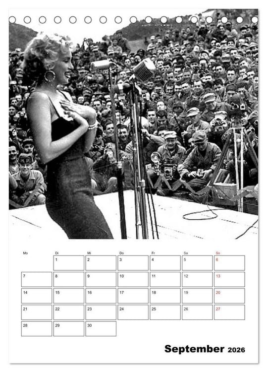 Produktbild: Marilyn Monroe. Weltstar und Sexsymbol (Tischkalender 2026 DIN A5 hoch), CALVENDO Monatskalender