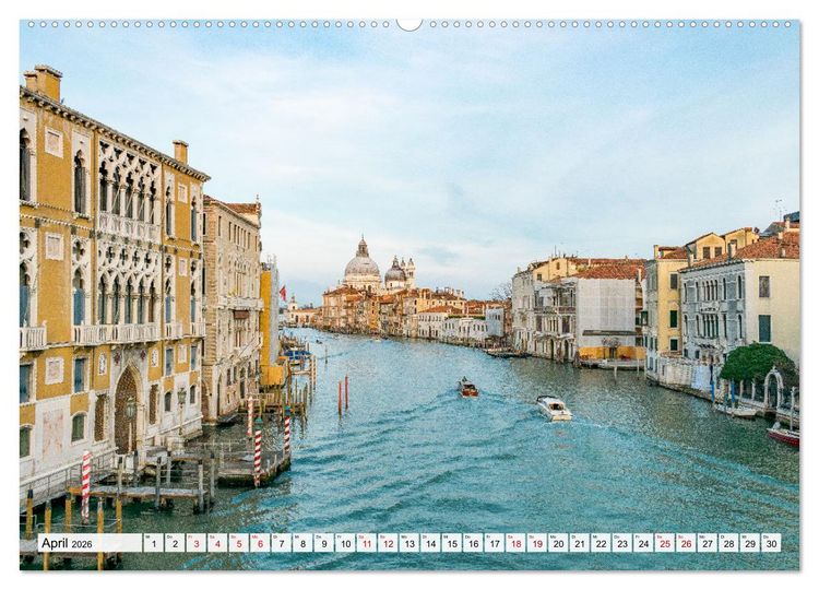 Produktbild: Venedig. Lagunenstadt in Italien (hochwertiger Premium Wandkalender 2026 DIN A2 quer), Kunstdruck in Hochglanz