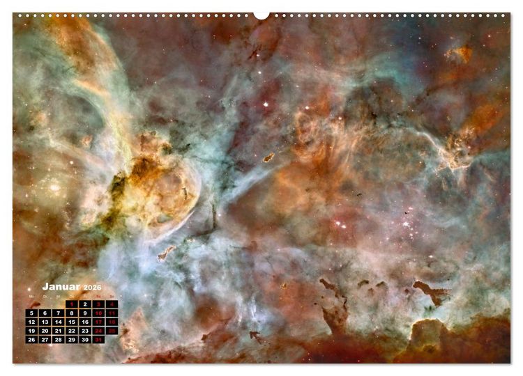 Produktbild: Hubble - 35 Jahre atemberaubende Aufnahmen (Wandkalender 2026 DIN A2 quer), CALVENDO Monatskalender