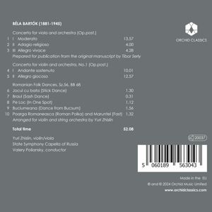 Produktbild: BARTOK: Violin Concertos