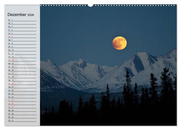 Produktbild: Alaska - Weites Land (Wandkalender 2026 DIN A2 quer), CALVENDO Monatskalender