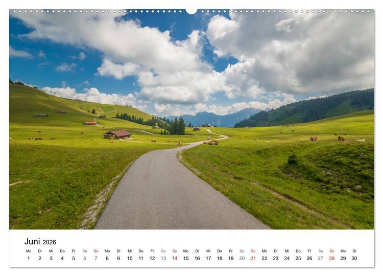 Produktbild: Salzburger Saalachtal - unterwegs im Pinzgau (Wandkalender 2026 DIN A2 quer), CALVENDO Monatskalender
