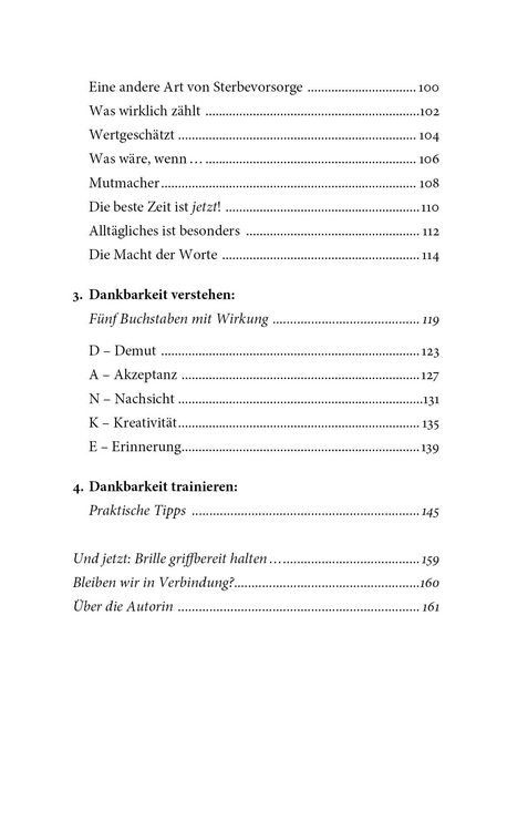 Produktbild: Die Brille der Dankbarkeit