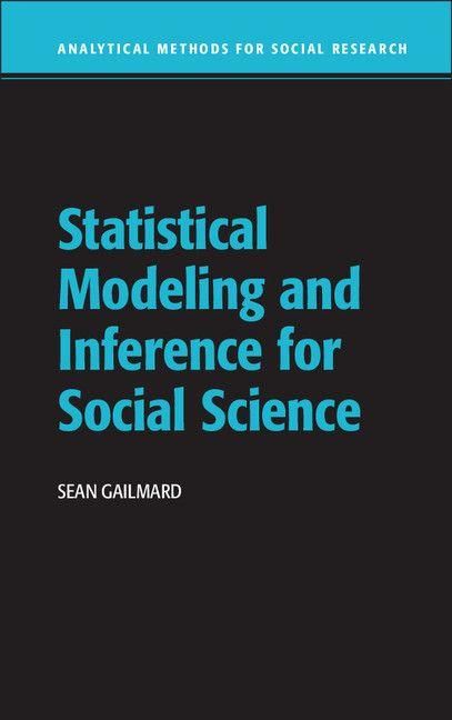 Produktbild: Statistical Modeling and Inference for Social Science