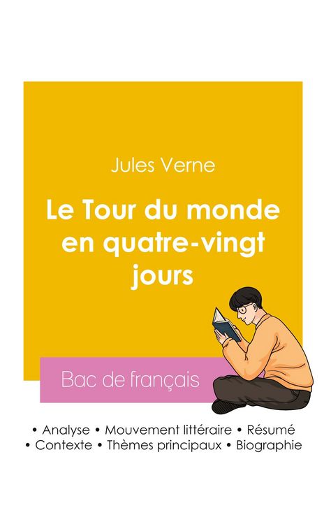 Produktbild: R&eacute;ussir son Bac de fran&ccedil;ais 2026 : Analyse du roman Le Tour du monde en quatre-vingt jours de Jules Verne