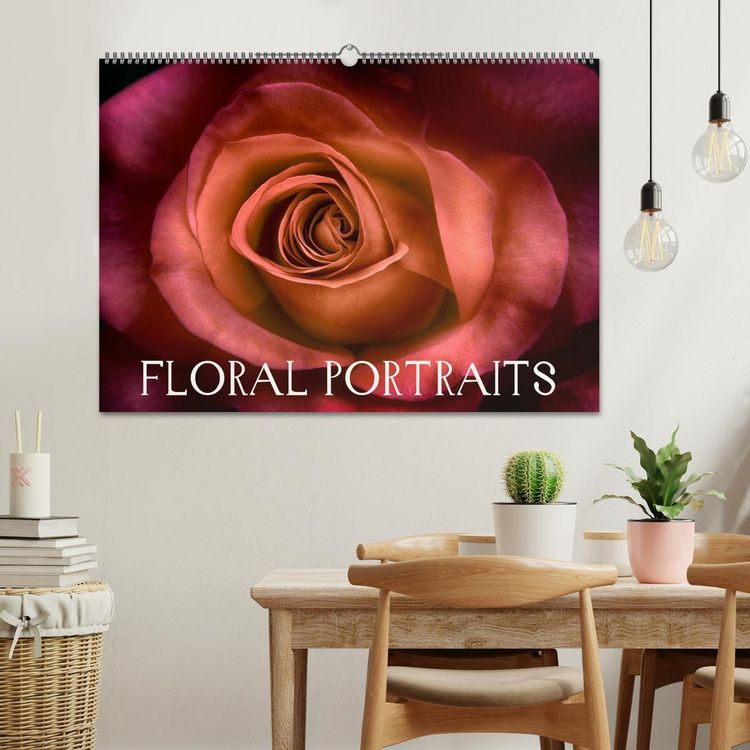 Produktbild: Floral Portraits - Blumen Impression (Wandkalender 2026 DIN A2 quer), CALVENDO Monatskalender