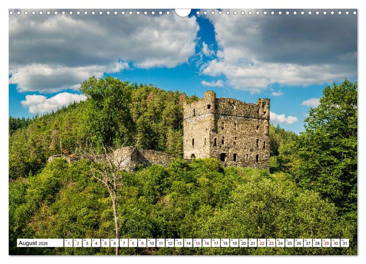 Produktbild: Burgen des Hunsr&uuml;cks (Wandkalender 2026 DIN A3 quer), CALVENDO Monatskalender