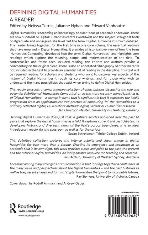 Produktbild: Defining Digital Humanities