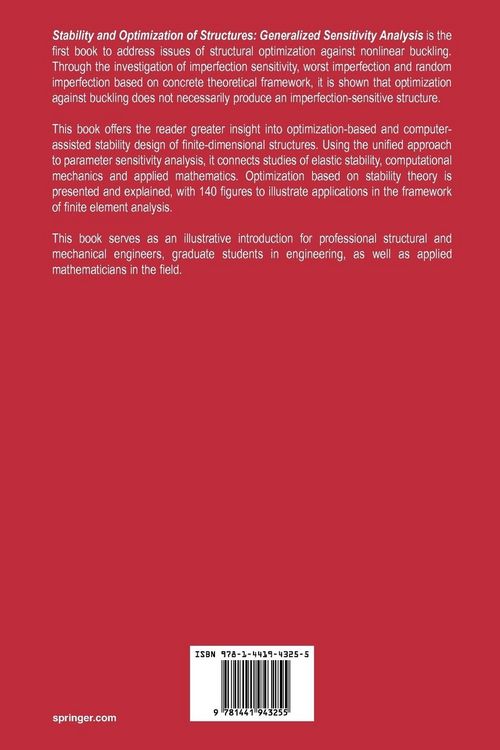 Produktbild: Stability and Optimization of Structures