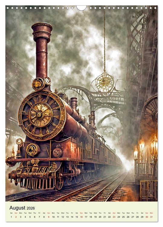 Produktbild: Retro Rides with Steam and Steel (Wall Calendar 2026 DIN A3 portrait), CALVENDO 12 Month Wall Calendar
