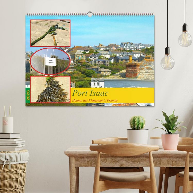 Produktbild: Port Isaac, Heimat der Fishermen`s Friends (Wandkalender 2026 DIN A2 quer), CALVENDO Monatskalender