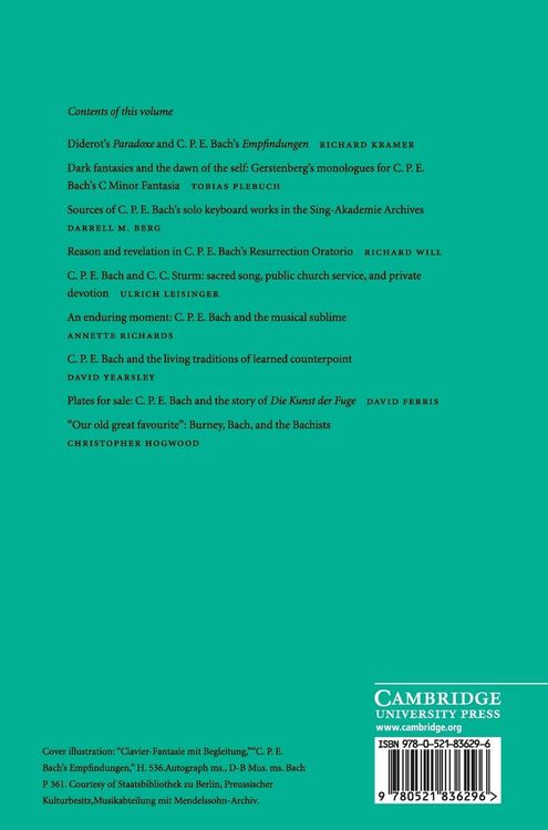 Produktbild: C.P.E. Bach Studies
