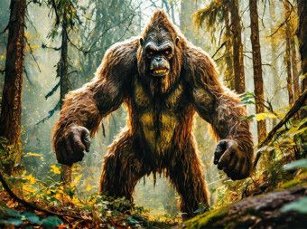 Produktbild: CALVENDO Puzzle Der mysteri&ouml;se Bigfoot in den W&auml;ldern der USA | 2000 Teile Lege-Gr&ouml;&szlig;e 90x67cm Foto-Puzzle f&uuml;r gl&uuml;ckliche Stunden