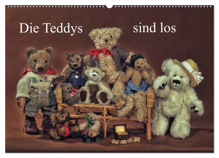 Produktbild: Die Teddys sind los (Wandkalender 2026 DIN A2 quer), CALVENDO Monatskalender