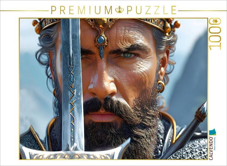 Produktbild: CALVENDO Puzzle Ein Schwert geschmiedet aus purer Magie | 1000 Teile Lege-Gr&ouml;&szlig;e 64x48cm Foto-Puzzle f&uuml;r gl&uuml;ckliche Stunden
