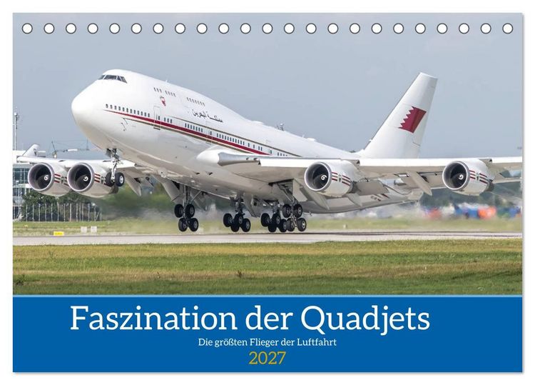 Produktbild: Die Faszination der Quadjets (Tischkalender 2027 DIN A5 quer), CALVENDO Monatskalender
