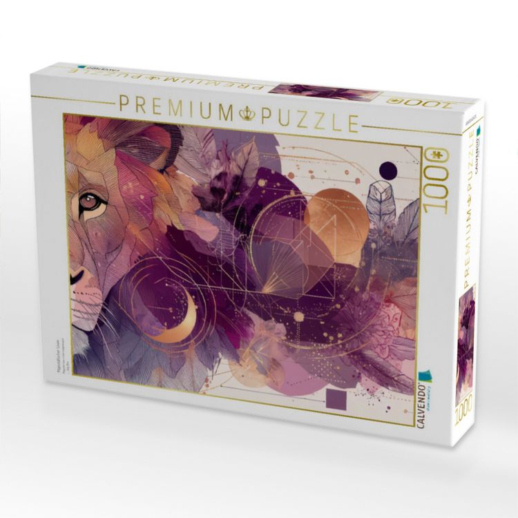 Produktbild: CALVENDO Puzzle Majest&auml;tischer L&ouml;we | 1000 Teile Lege-Gr&ouml;&szlig;e 64x48cm Foto-Puzzle f&uuml;r gl&uuml;ckliche Stunden