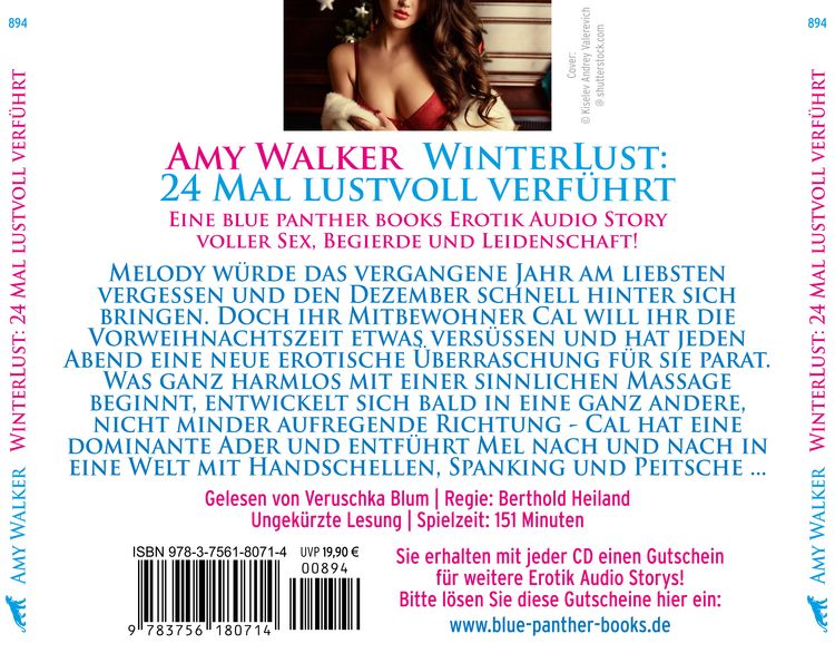 Produktbild: WinterLust: 24 Mal lustvoll verf&uuml;hrt | Erotik Audio Story | Erotisches H&ouml;rbuch 2x Audio-CD