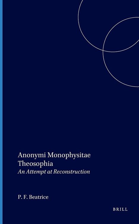 Produktbild: Anonymi Monophysitae Theosophia