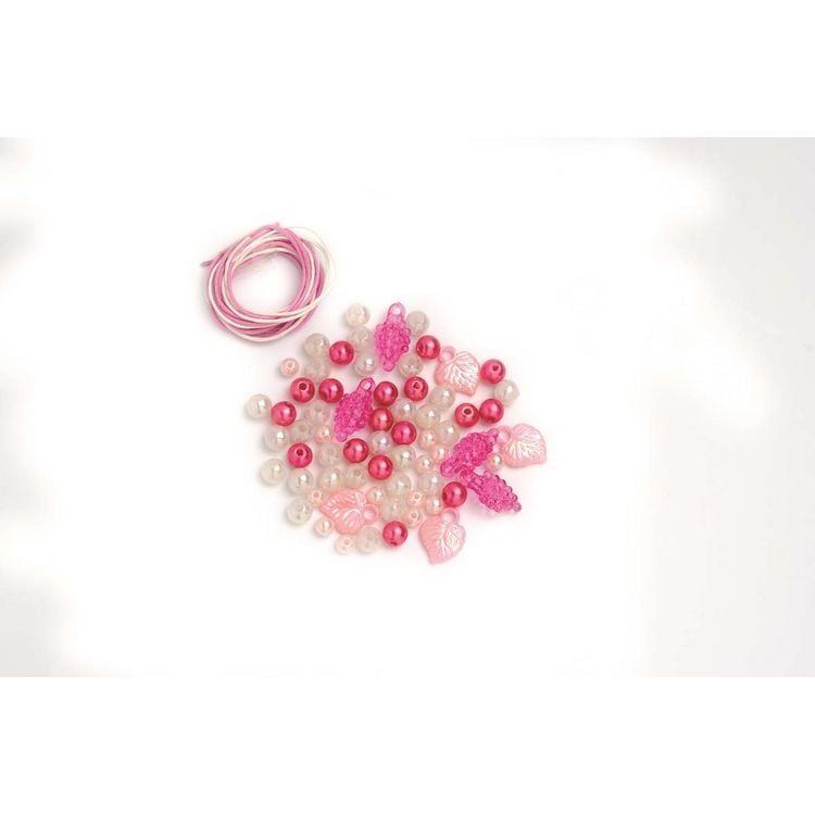 Produktbild: Perlen-Set wei&szlig;-rosa-pink