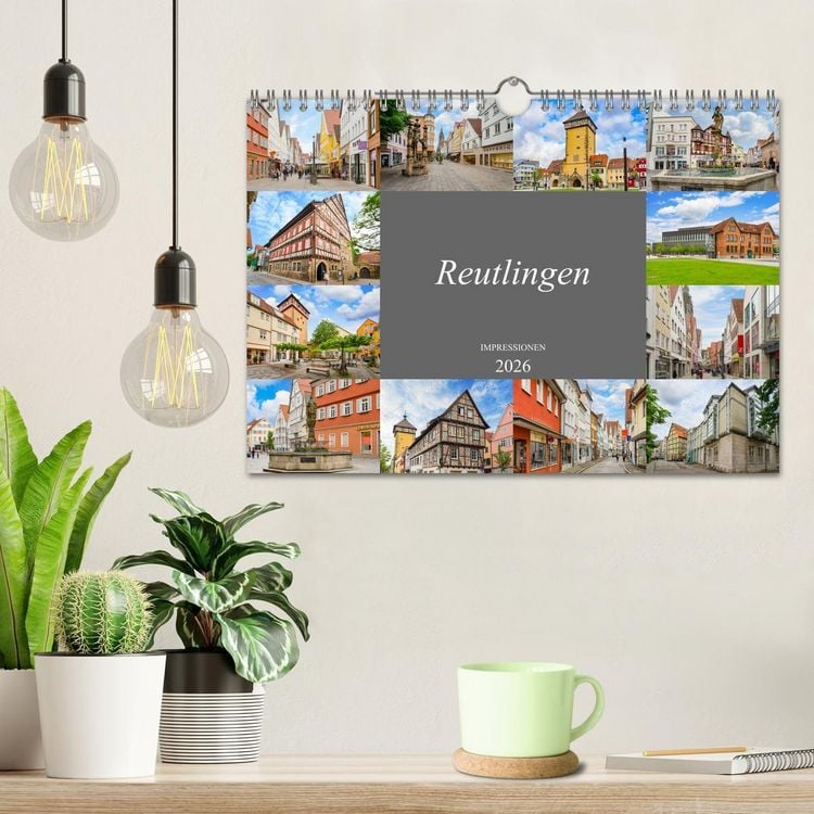 Produktbild: Reutlingen Impressionen (Wandkalender 2026 DIN A4 quer), CALVENDO Monatskalender
