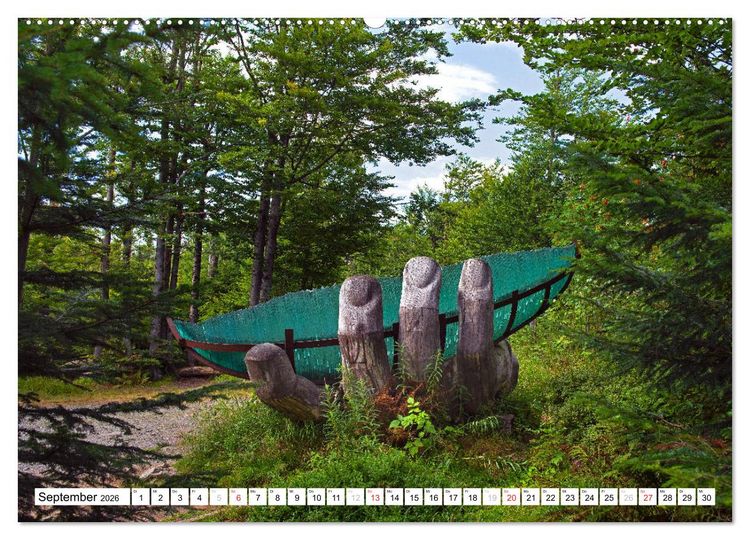 Produktbild: Gl&auml;serne Attraktionen - Glaskunst im Bayerischen Wald (Wandkalender 2026 DIN A2 quer), CALVENDO Monatskalender