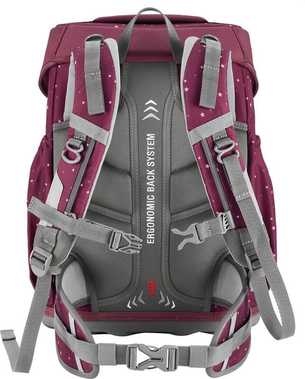 Produktbild: STEP BY STEP&reg; Schulrucksack-Set Basis 4teilig, Berry Stars