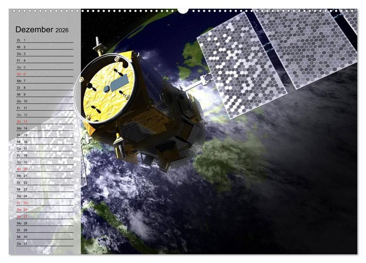 Produktbild: Missionen im Weltall (Wandkalender 2026 DIN A2 quer), CALVENDO Monatskalender