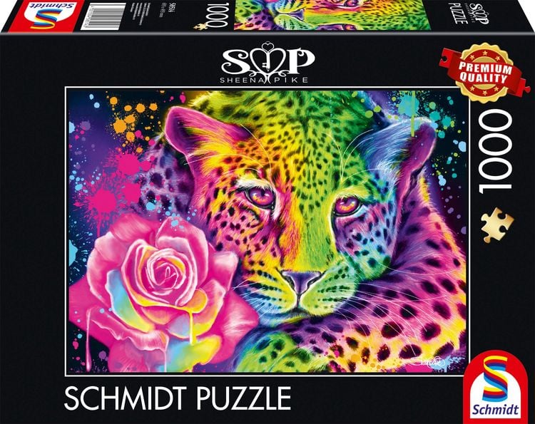 Produktbild: Neon Regenbogen-Leopard