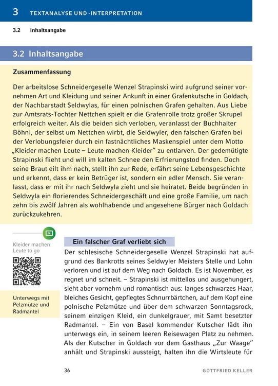 Produktbild: Kleider machen Leute von Gottfried Keller
