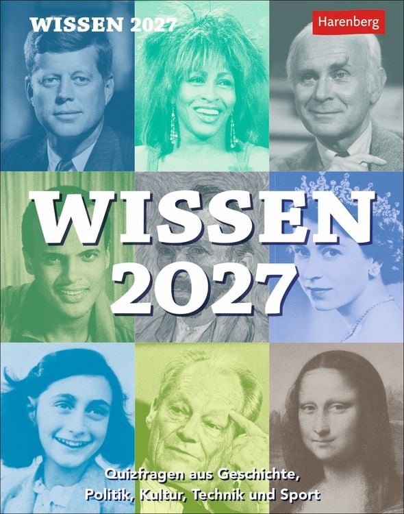 Produktbild: Wissen Tagesabrei&szlig;kalender 2027 - Quizfragen aus Geschichte, Politik, Kultur, Technik und Sport