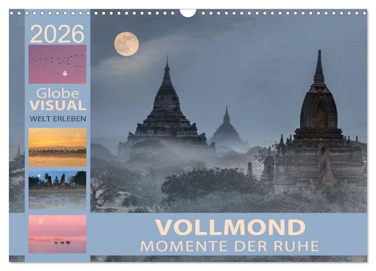 Produktbild: Vollmond - Momente der Ruhe (Wandkalender 2026 DIN A3 quer), CALVENDO Monatskalender