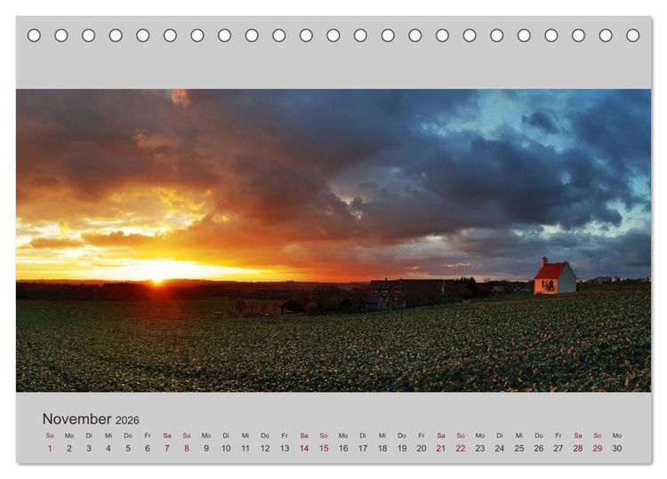 Produktbild: Wetter - Licht - Landschaften (Tischkalender 2026 DIN A5 quer), CALVENDO Monatskalender