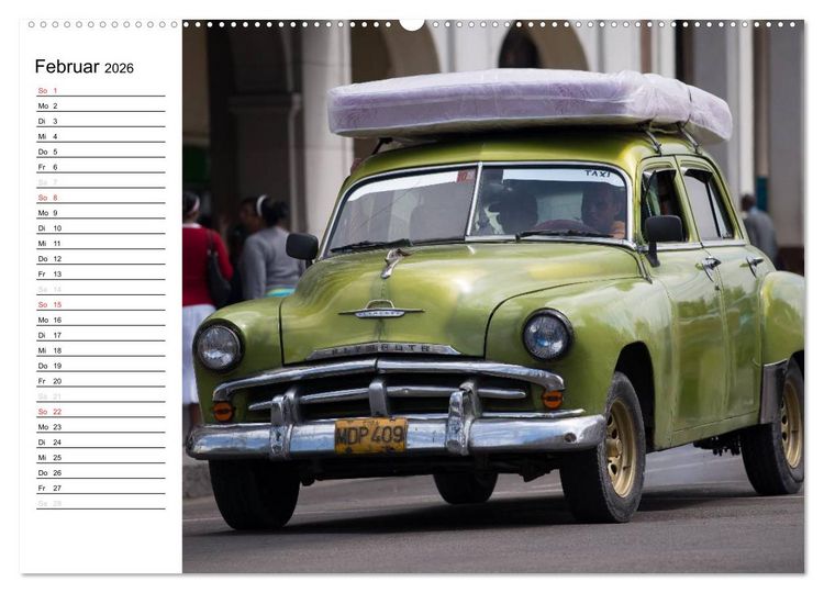 Produktbild: Cars on Cuba (Wandkalender 2026 DIN A2 quer), CALVENDO Monatskalender