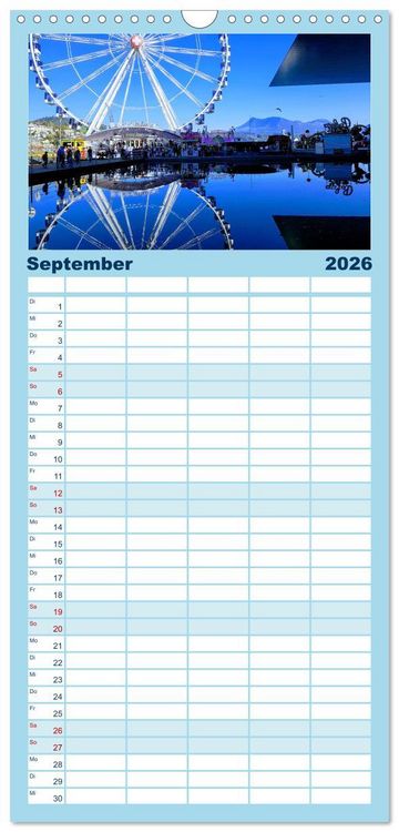 Produktbild: Familienplaner 2026 - Luzern, die Stadt im Zentrum der Schweiz mit 5 Spalten (Wandkalender, 21 x 45 cm) CALVENDO